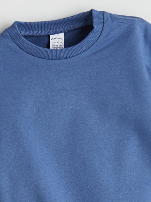 Bisiklet Yaka Basic Erkek Bebek Sweatshirt 3l?