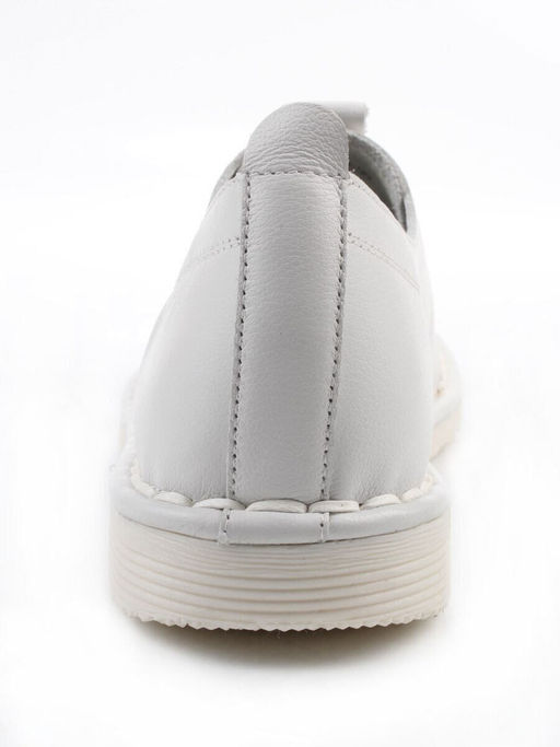 03-XKL23-038 WHITE Полуботинки женские (натуральная кожа)