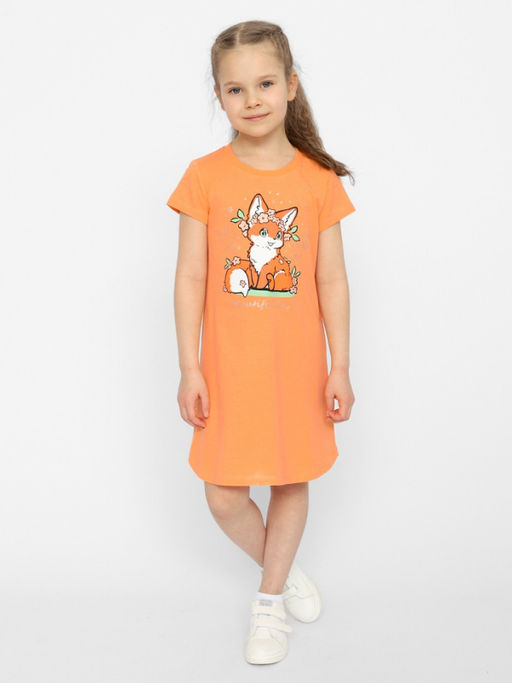 CRB wear / CSKG 63658-29 Платье для девочки,оранжевый/Ex.Cherubino