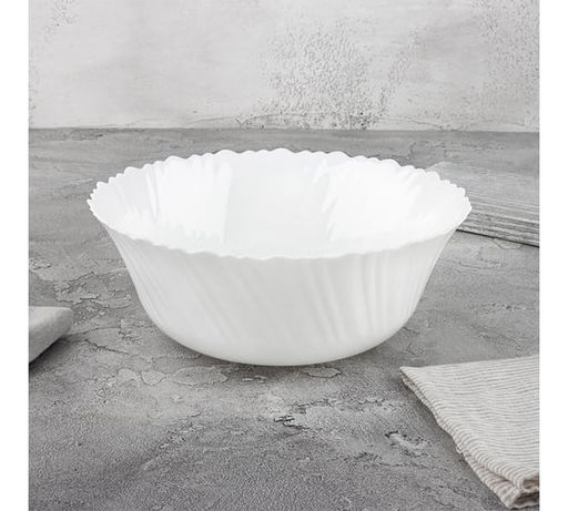 Салатник Dolche Vita, объем 700 мл, опаловое стекло, цвет - белый арт.104756 - Mallony фото 2