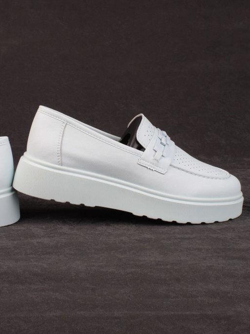 03-PDXL160-5 LT. BLUE Полуботинки женские (натуральная кожа) - Фабричный китай фото 14