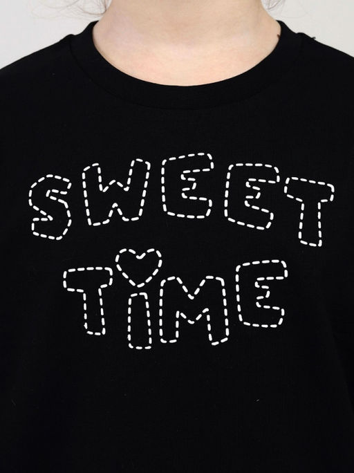 CRB wear / CSJG 64028-22-433 Джемпер для девочки,черный/Ex.Cherubino  фото 3