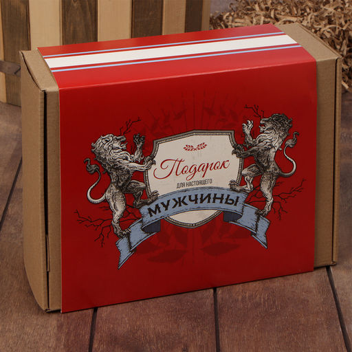 Набор подарочный Этель. Настоящему мужчине, полотенце, щётка, расчёска