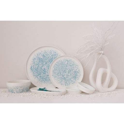 Тарелка Magistro Лунный океан, d=28 см, фарфор, белая фото 6