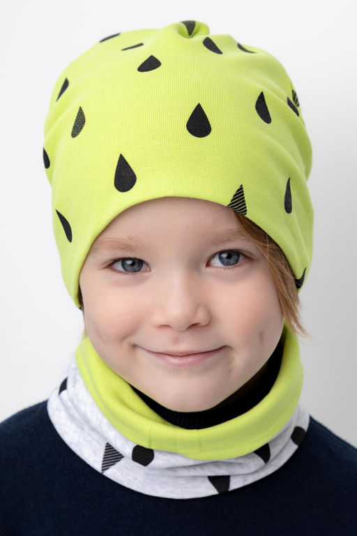 Crockid _ К 8151/фисташковый,св.серый меланж,капли комплект дет