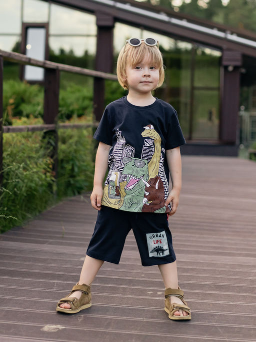 Темно-синие шорты для мальчика - Kogankids фото 21