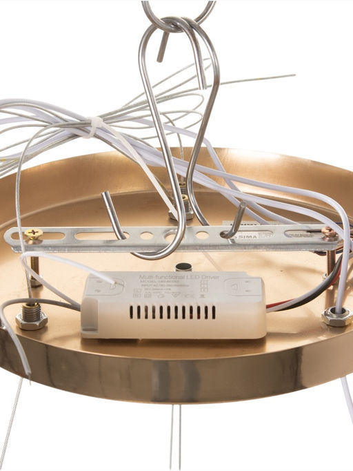 Люстра Dorothea 70 Вт LED 4000-6000К золото 46×48×14+120 см
