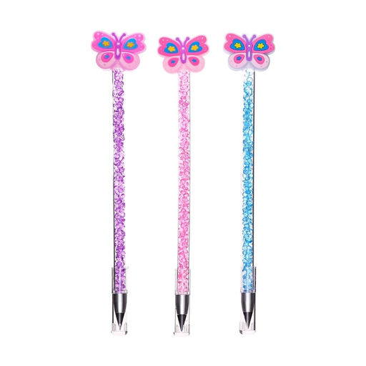 Цена за 12 шт. Карандаш чернографитный вечный, Бабочка, МИКС - Calligrata фото 3