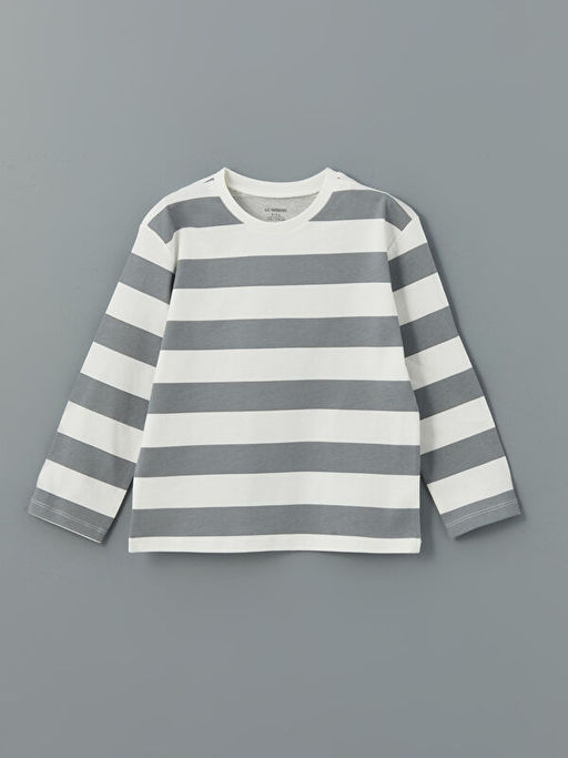 Bisiklet Yaka Bask?l? Erkek ?ocuk Ti??rt 2li