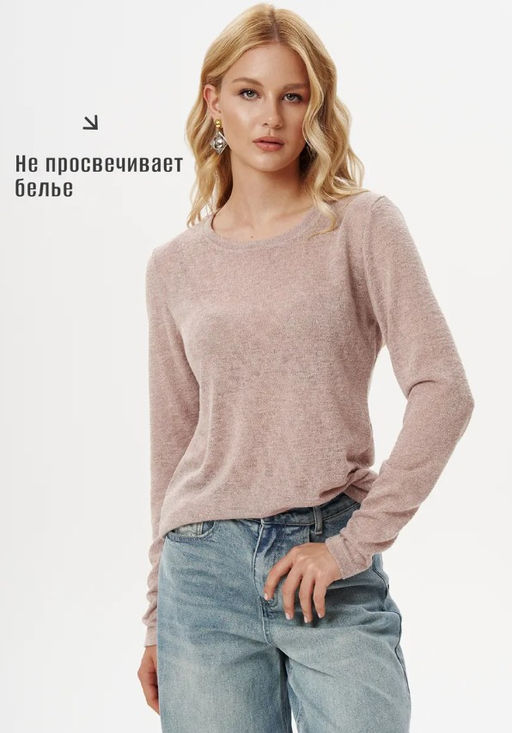 Полупрозрачный лонгслив из мягкого трикотажа-паутинка - Sahar art lab фото 12