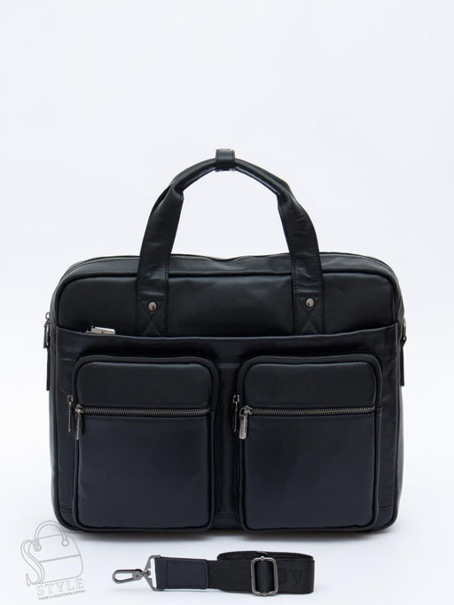 Портфель мужской кожаный 815XXL black Fuzhiniao