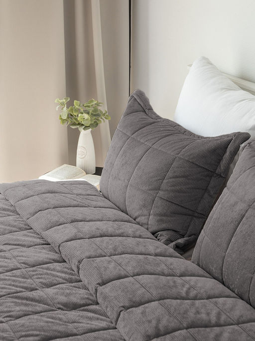 Наволочки декоративные вельвет 50x70 (2шт) графит