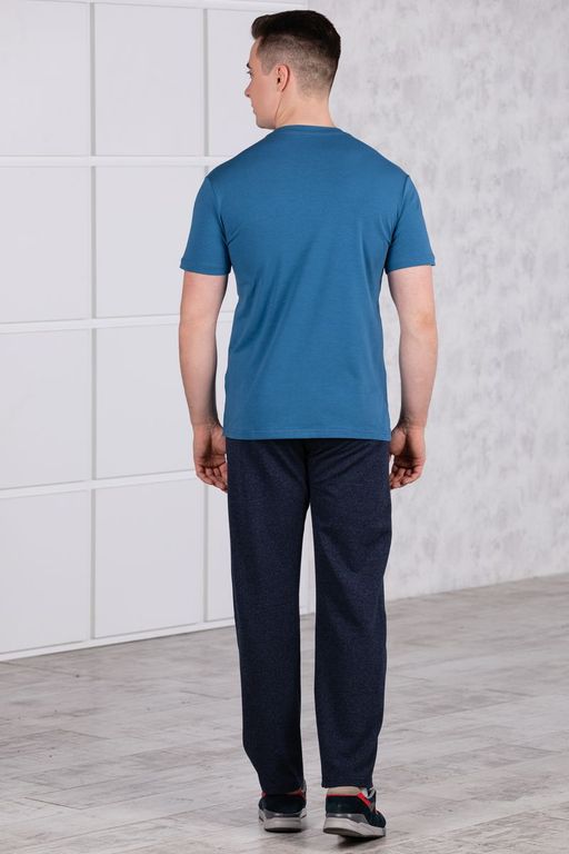 Брюки спортивные 
 3.MM138B-синий