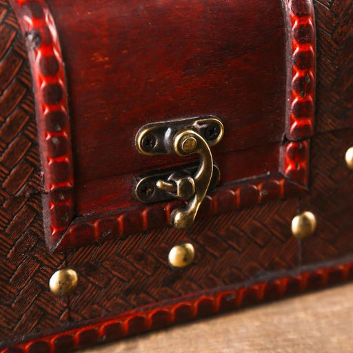 Шкатулка для украшений «Сундук. С заклёпками» дерево, состаненная, 10.5×18×11 см