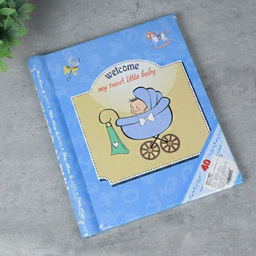 Фотоальбом магнитный 20 листов / 031B /уп 40/микс 2 вида (Голубой) - Галеонтрейд фото 2