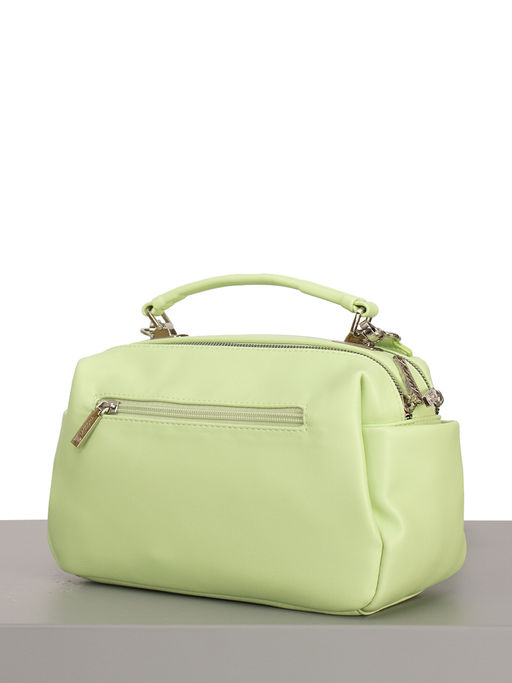 LACCOMA сумка Кристи-Ф826-мятный эко кожа хлопок  фото 5