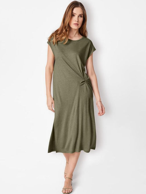 Женское льняное платье с вискозой ESMARA  фото 11