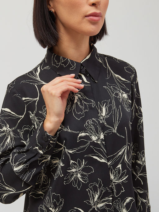 Блузка черная - Tantino фото 8