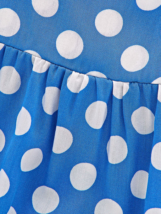 Платье в горох 22-7180 голубой горох - Mini maxi фото 5