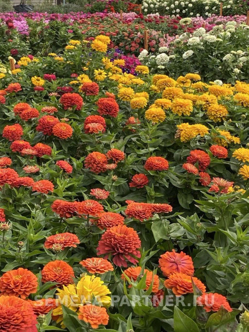 Цинния георгиновидная Сочные тропики Дайкири - Партнер фото 5