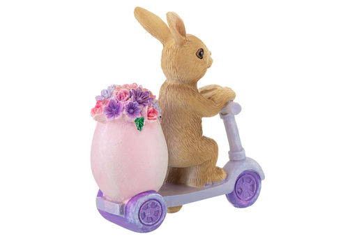 Фигурка декоративная 10,5*4*11,5 см "Кролик на самокате"