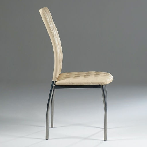 Стул для кухни «Клик Мебель. Волна», искусственная кожа, ромб, цвет светло - бежевый