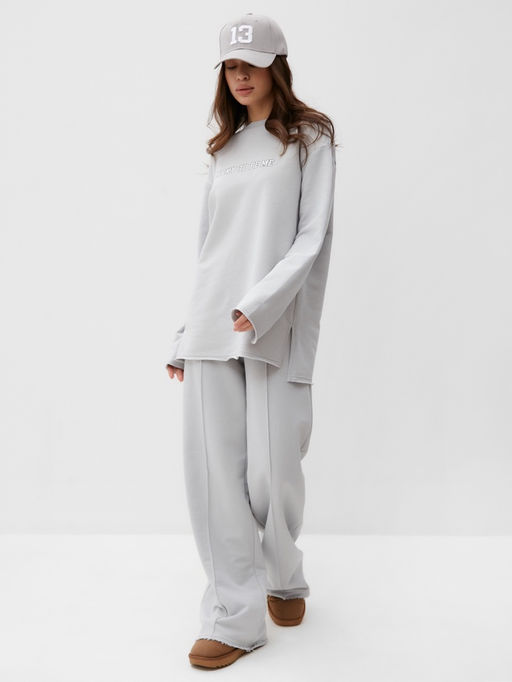 Брюки женские MIST Cozy style, серые, размер 48