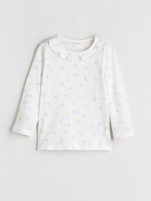 Kalp Desenli K?z ?ocuk Pijama Tak?m?