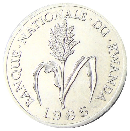 1 франк 1985 года Руанда