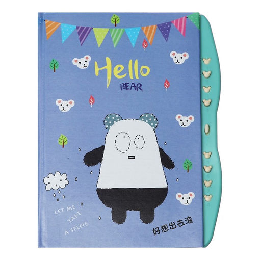 Записная книжка подарочная на замке, А6+, 48 листов, линия Веселые животные, МИКС - Calligrata фото 3