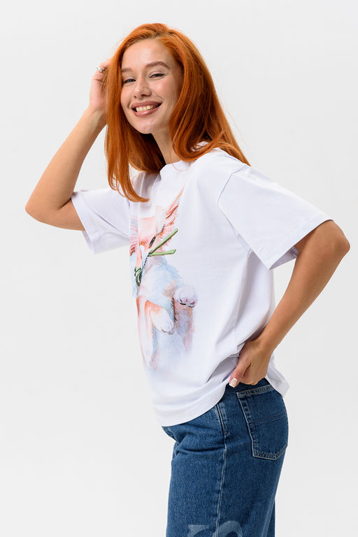 8511 Футболка женская оверсайз - Натали фото 6