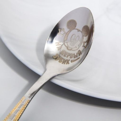 Ложечка детская, 2,3 х 11 см На первый зубик, Микки Маус - Disney фото 3