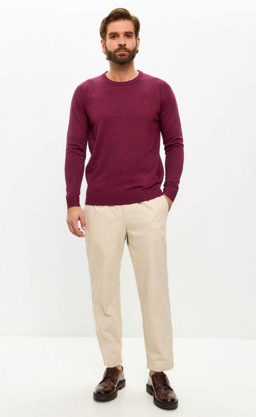 Джемпер F121-15-812 bordo melange - Fine joyce фото 4