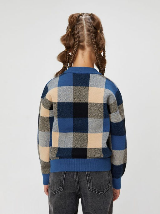 ACOOLA / Джемпер детский для девочек Merita клетка  фото 5