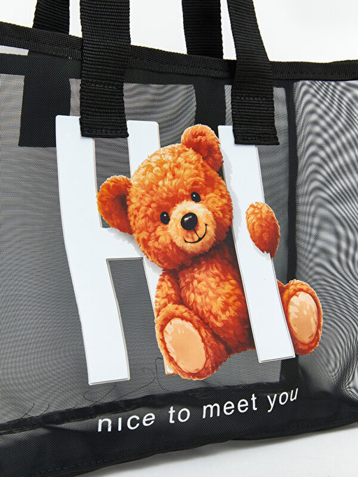 Ay? Teddy Bask?l? K?z ?ocuk Plaj ?antas?