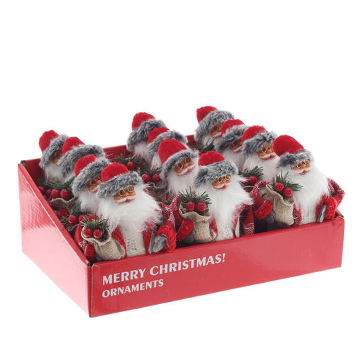 Дед Мороз подвесной, L10 W3 H13 см