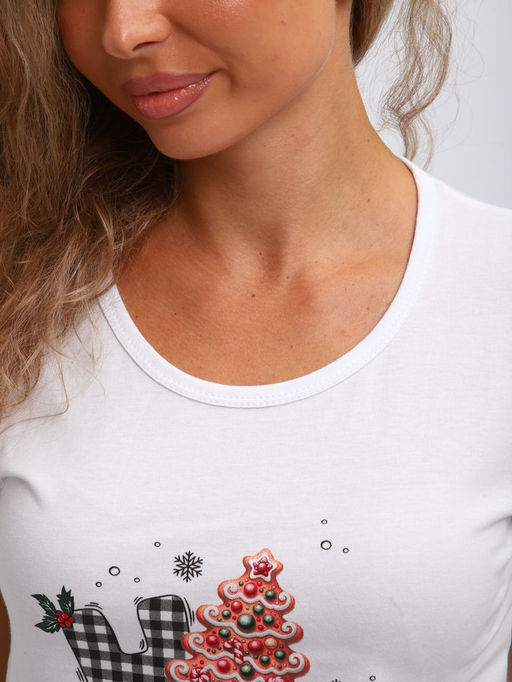 Пижама женская, модель 154, трикотаж (44 размер, Новый год) - Ивановотекстиль фото 10