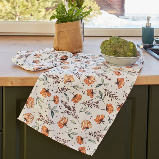 Полотенце Доляна Oleander 35х60 см, 100% хлопок, рогожка 164 г/м2  фото 7