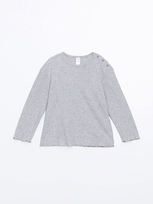 Bisiklet Yaka Basic K?z ?ocuk Ti??rt