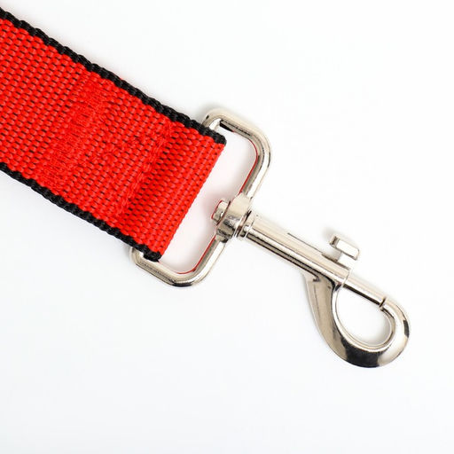 Поводок 2 м х 4 см, красно-чёрный - Пижон фото 2