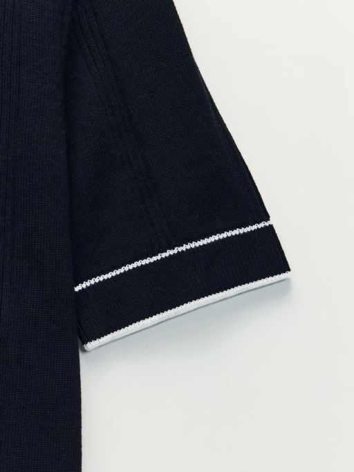 Джемпер поло фактурное с вышивкой / Zarina