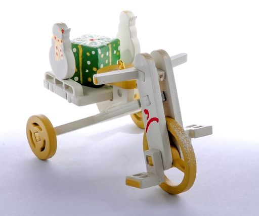 Елочная игрушка - Детский велосипед с багажником 1013 SnowMan - Idh фото 5