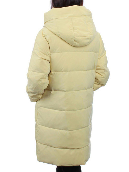 56181 YELLOW Пальто зимнее женское (холлофайбер 150 гр.)