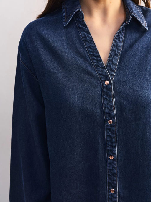 Джинсовая рубашка из тенселя ZR2605092357-104 / Zarina