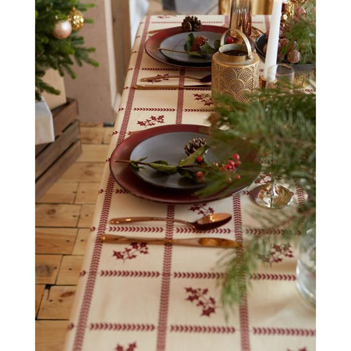 Скатерть новогодняя «Доляна» Merry Christmas, 146×220+/- 3 см, 100% хлопок, рогожка 164 г/м²