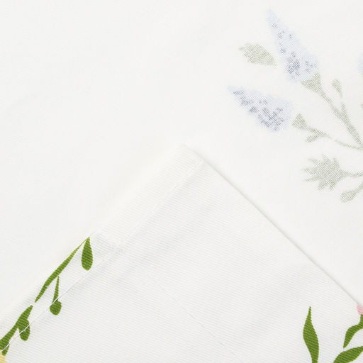 Комплект штор для кухни Этель Цветочек, 150?150 см - 2 шт., саржа 190 г/м?, 100% хлопок