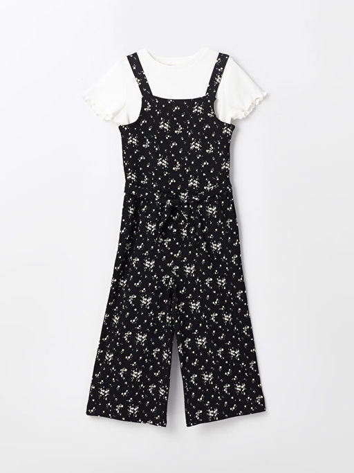 ?i?ekli K?z ?ocuk Tulum ve Ti??rt