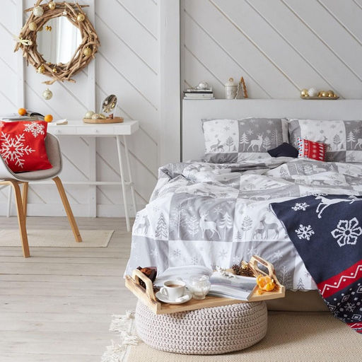 Постельное белье LoveLife 1,5сп New year forest 143*215см,150*225см,50*70см-2шт фото 20