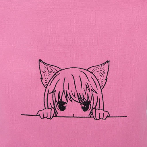 Сумка шопер Девочка, 35 х 0,5 х 40 см, вышивка, розовый - Nazamok фото 3