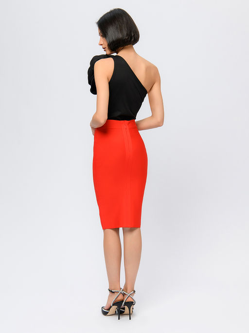 Боди черного цвета с декоративным объемным цветком - 1001dress фото 4